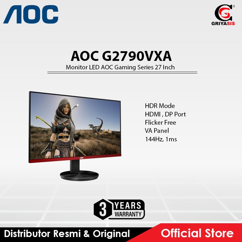 Jual Monitor Led Aoc Gaming Series Inch G Vxa Shopee Indonesia