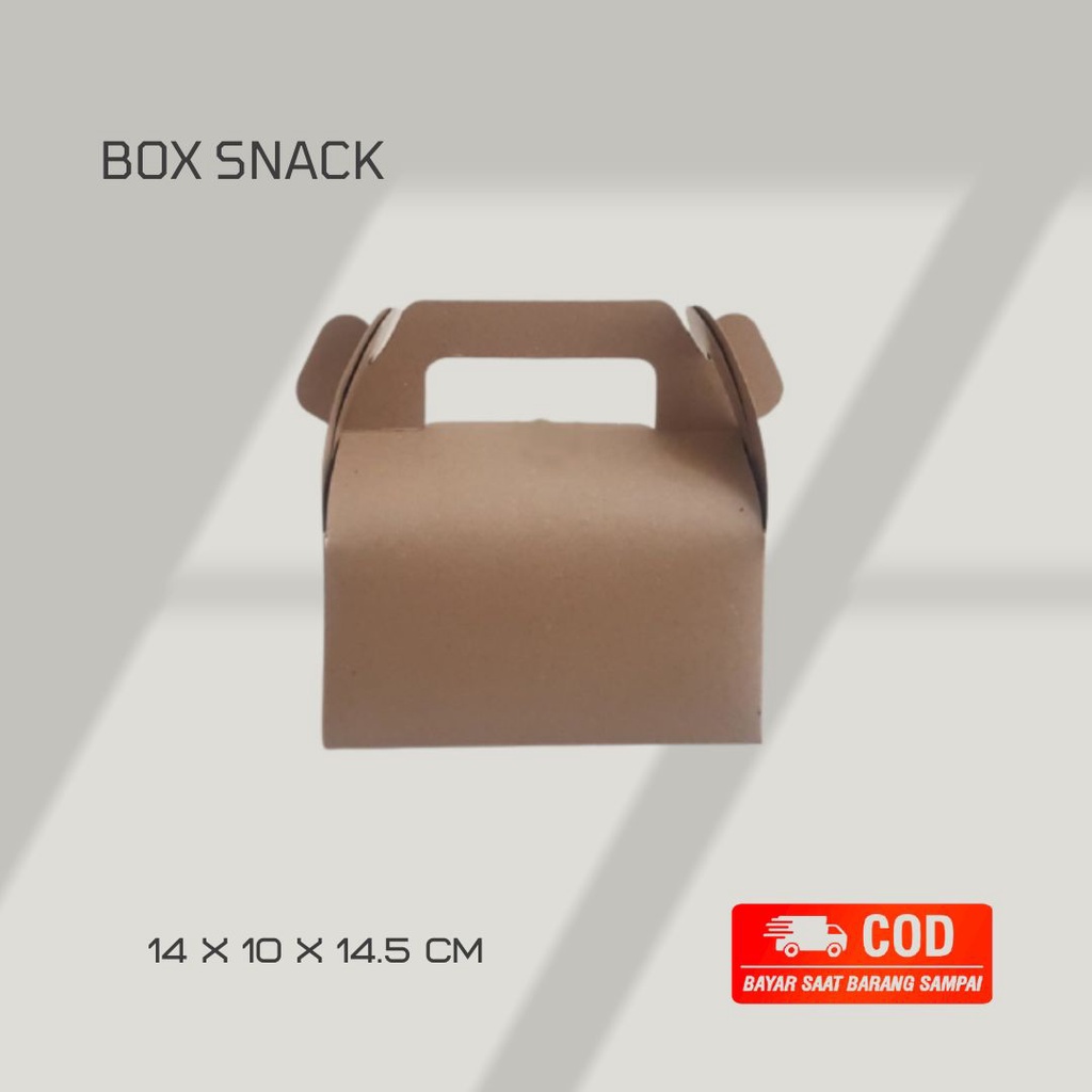 Jual Gable Box Kraft Box Snack Kotak Kue Coklat P L T Shopee Indonesia