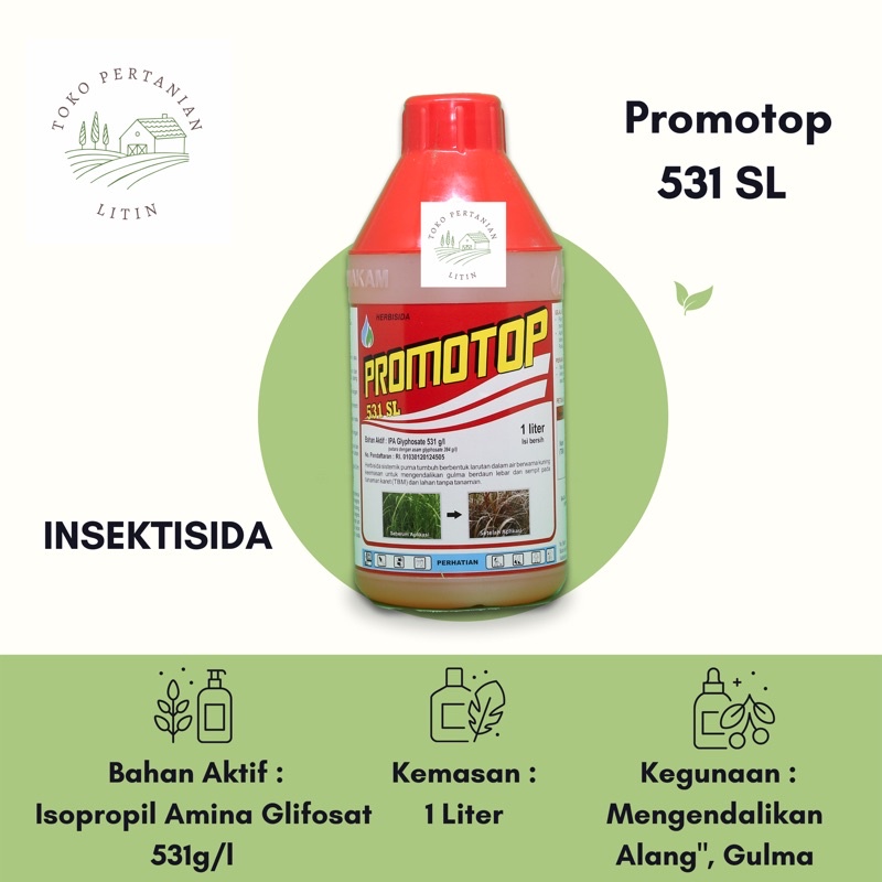 Jual Promotop 531 Sl 1 Liter Herbisida Pengendali Alang Alang Dan