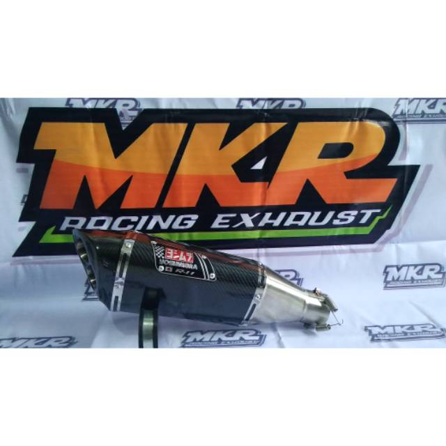 Jual Knalpot Racing Yoshimura Carbon Doble Hole Silincer Only For Motor