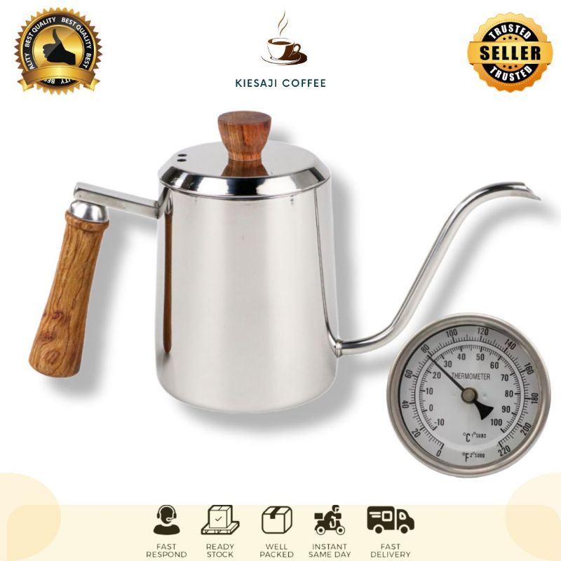 Jual Teko Kopi Leher Angsa Termometer V Ml Ml Pour Over