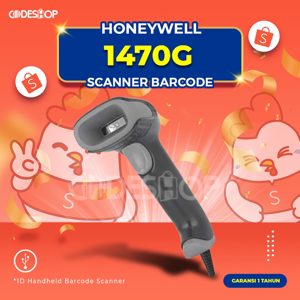 Jual Scanner Barcode Honeywell 1470G | Shopee Indonesia