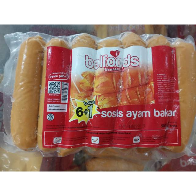 Jual Belfood Sosis Ayam Bakar Isi 6 1 Pcs 500 Gr Shopee Indonesia