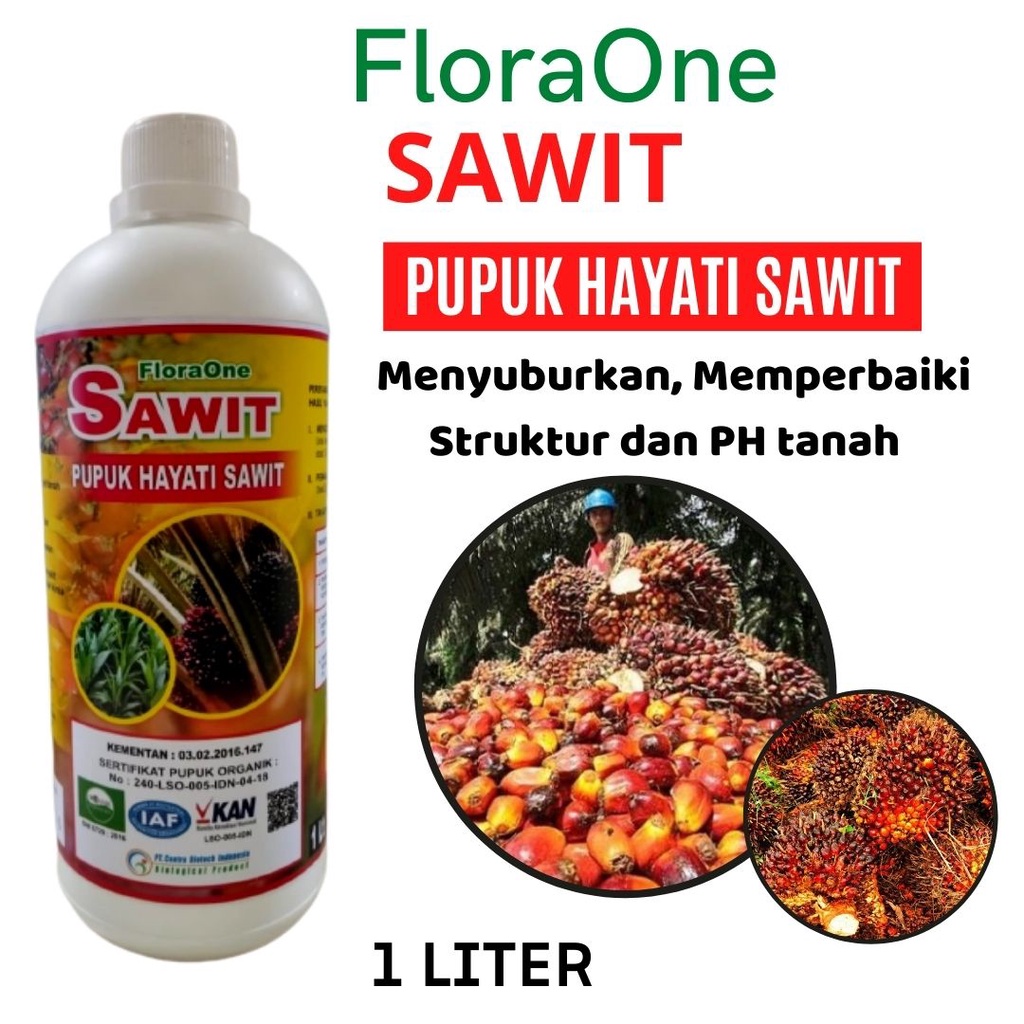 Jual Pupuk Kelapa Sawit Agar Buah Lebat, Floraone Sawit Pupuk Hayati 1 ...