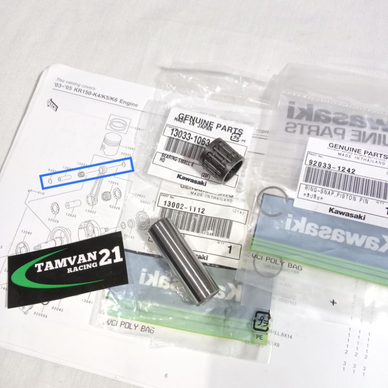 Jual PIN PISTON SET LAHER BAMBU KLIP PIN 16 NINJA RR OLD ZX Shopee