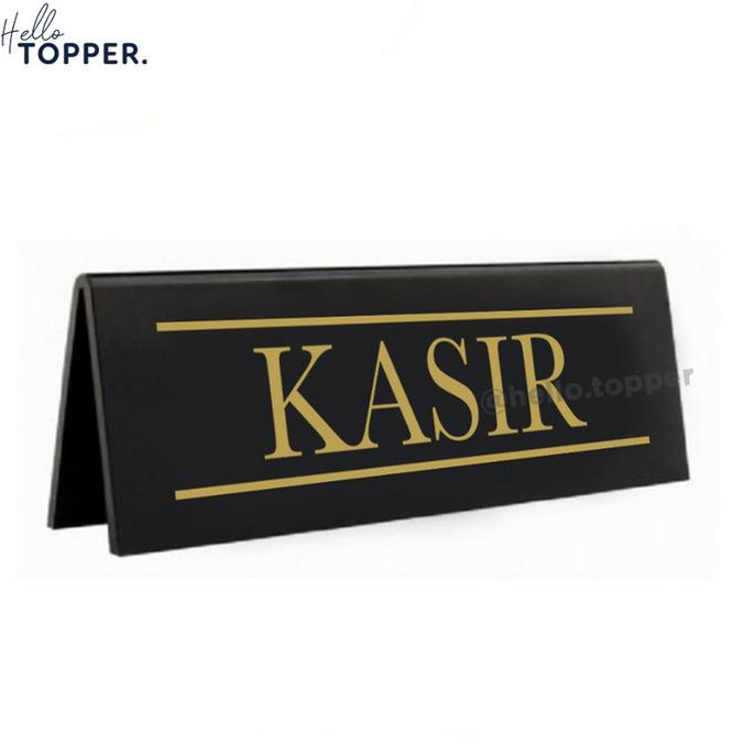 Jual Kasir Table Sign Acrylic Papan Meja Acrylic Uv Cashier Akrilik Helloto99 Murah Shopee 5069