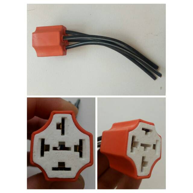 Jual Socket Relay 4 Kaki 4 Pin Bahan Keramik Kuat dan Aman | Shopee ...