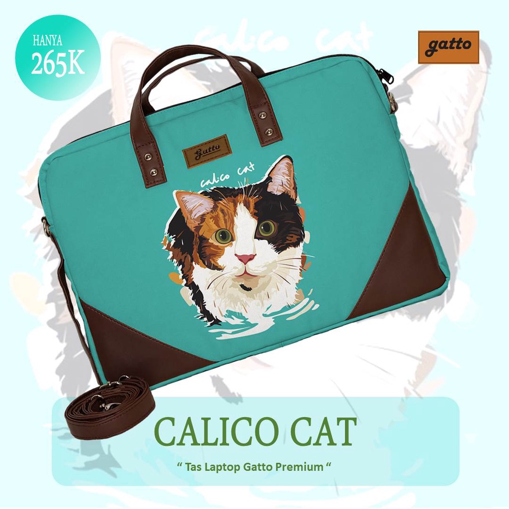 Jual Tas Laptop Motif Kucing / Tas Laptop Cantik / Tas Laptop Lucu ...