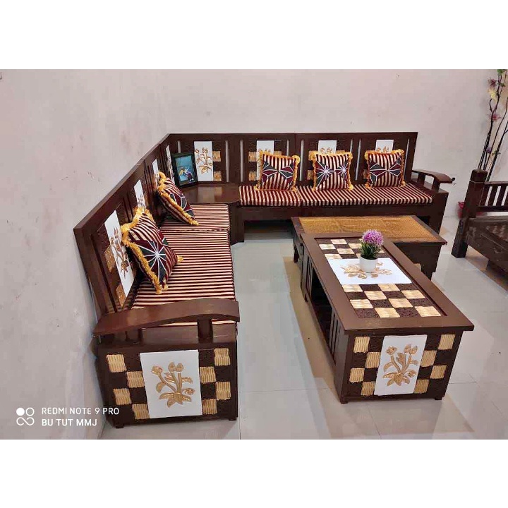 Jual PROMO KURSI TAMU TERBARU!!! Kursi sofa tamu model sudut korona