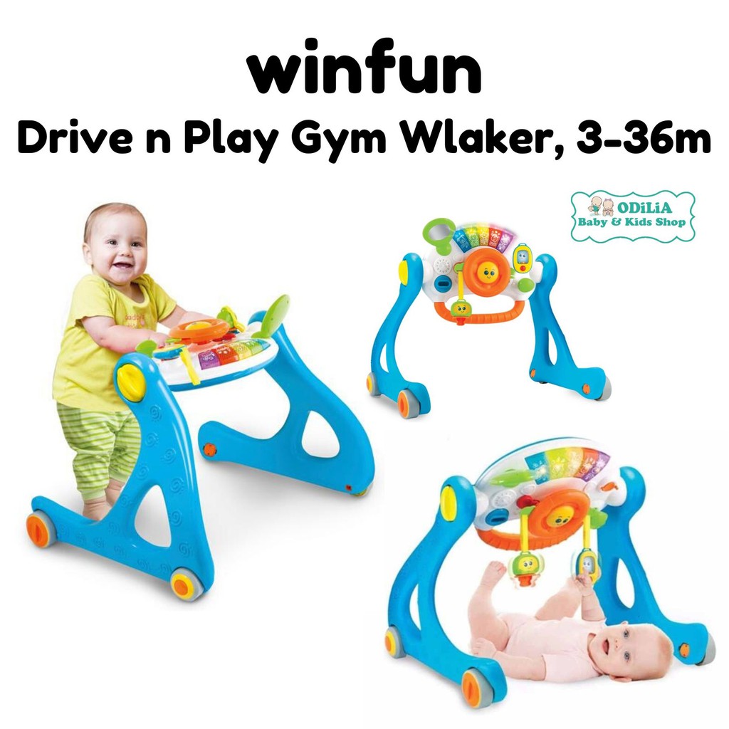 Winfun drive n store play gym walker