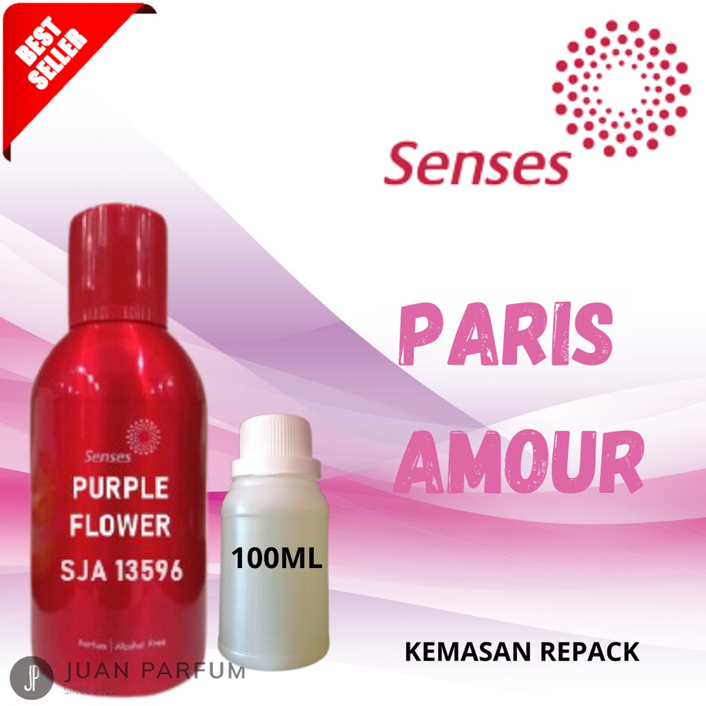 Jual BIBIT MURNI PARFUM PARIS AMOUR 100ML REPACK // BY SENSES | Shopee ...