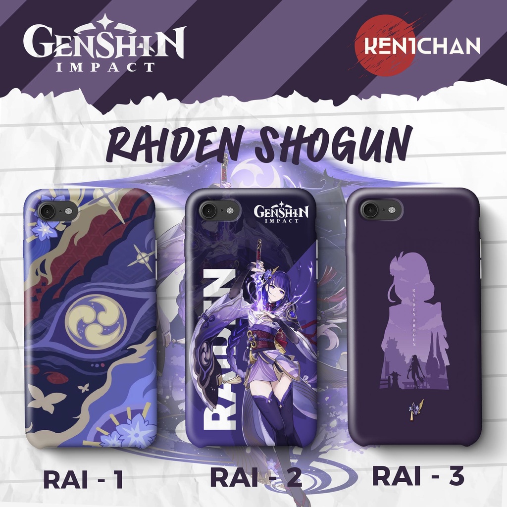Jual Phone Case Raiden Shogun Gamers Anime Custom | Shopee Indonesia