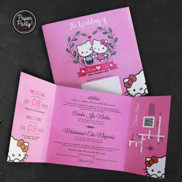 hello kitty wedding invitations