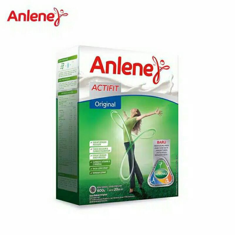 Jual Anlene Actifit Original, Vanilla, Chocolate 580 gr - Susu Bubuk ...