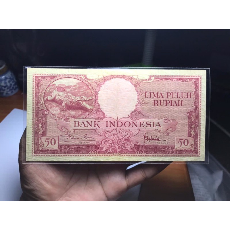 Jual Uang Kuno 50 Rupiah Buaya 1957 UNC 0333 | Shopee Indonesia