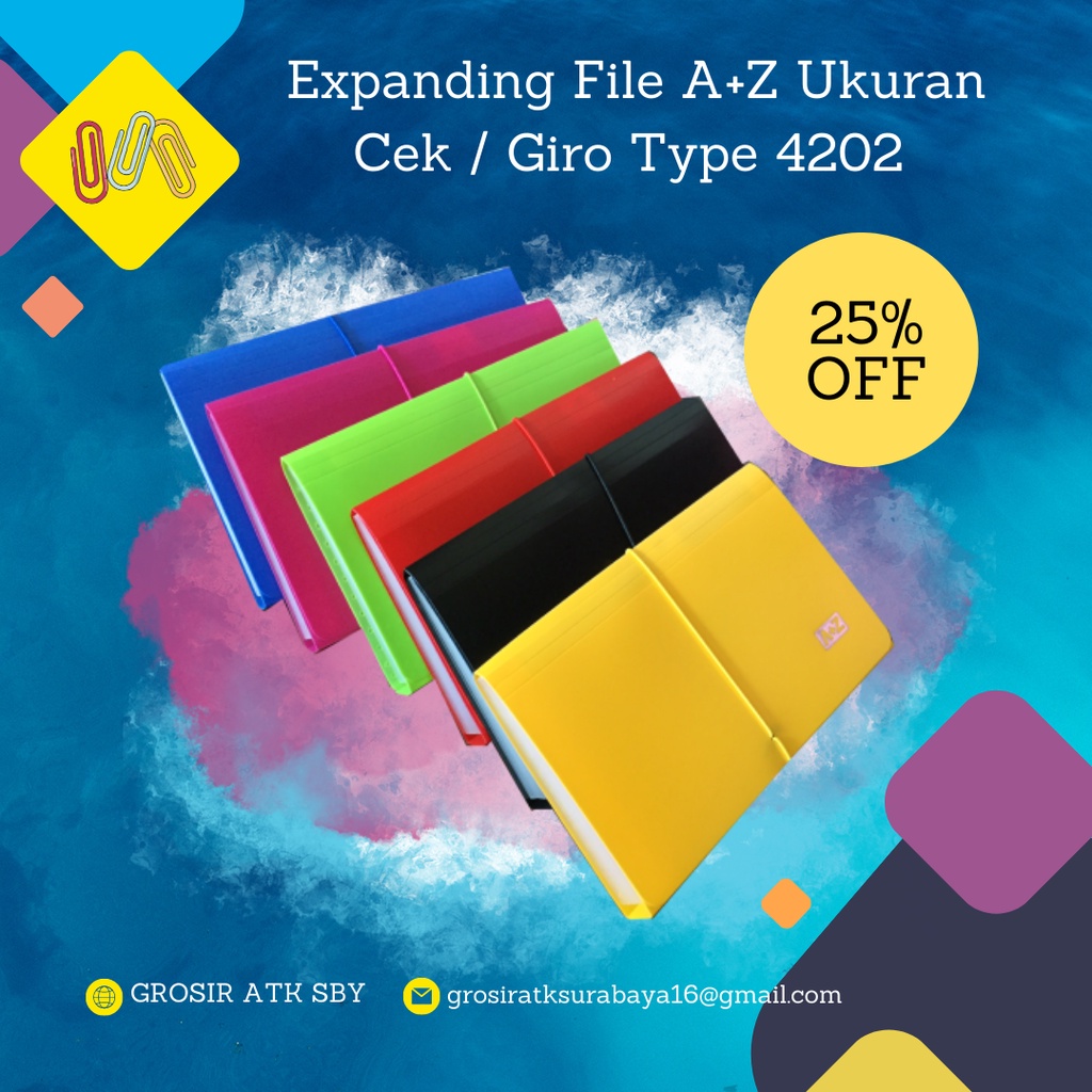 Jual Expanding File Ukuran Check / Giro Type CF4202 Shopee Indonesia