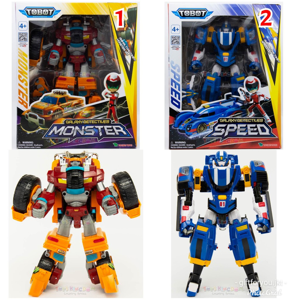 Jual Tobot Galaxy Detectives GD Monster Speed Mainan Robot Mobil Action