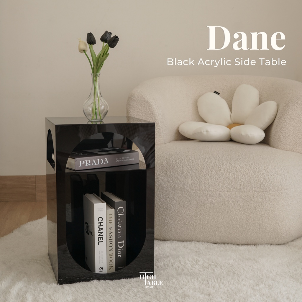 Jual [hightable] DANE Black Acrylic Side Table / Coffee Table / Meja