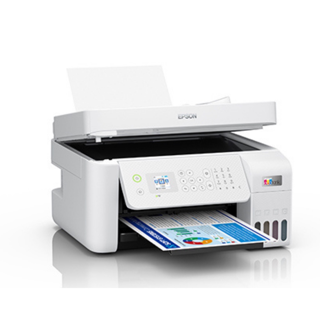 Epson Printer L5296 / L5290 PUTIH Print Scan Copy All in One Wifi with ADF Ink Tank Printer (3)