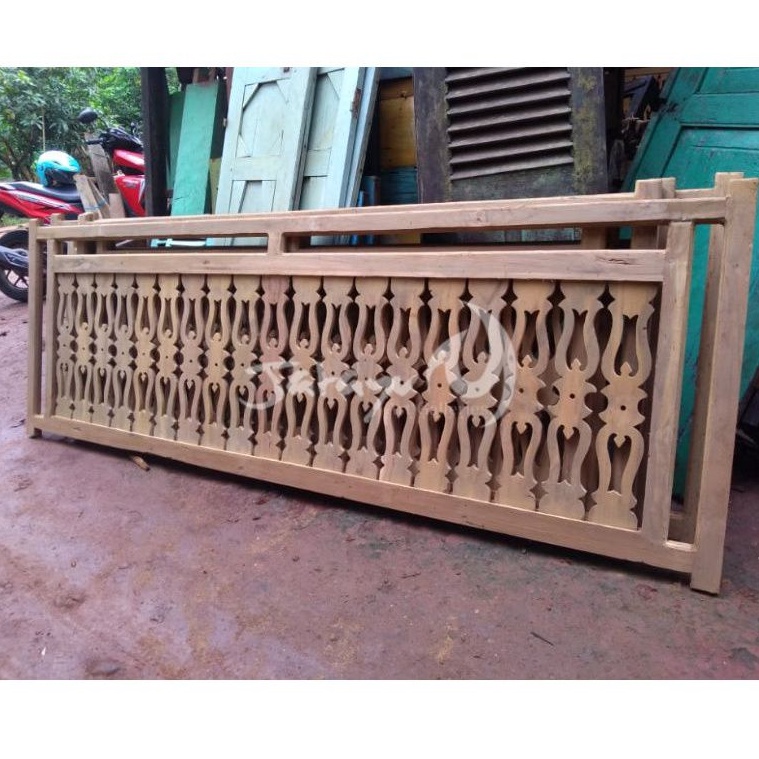 Jual Ralling pagar model klasik rumah joglo jawa kayu jati lawas pagar