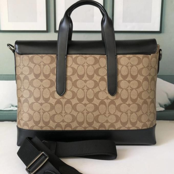 Jual Coach Hamilton Portfolio Brief In Signature Canvas 2color Shopee
