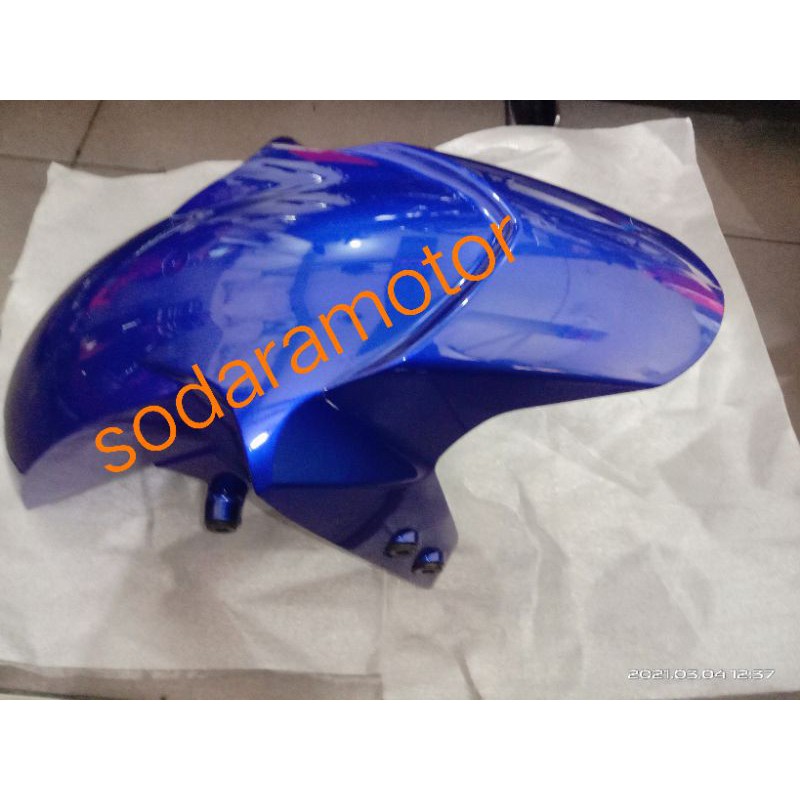 Jual Fender Front spakbor R15 VVA warna biru Metalic Original Yamaha ...