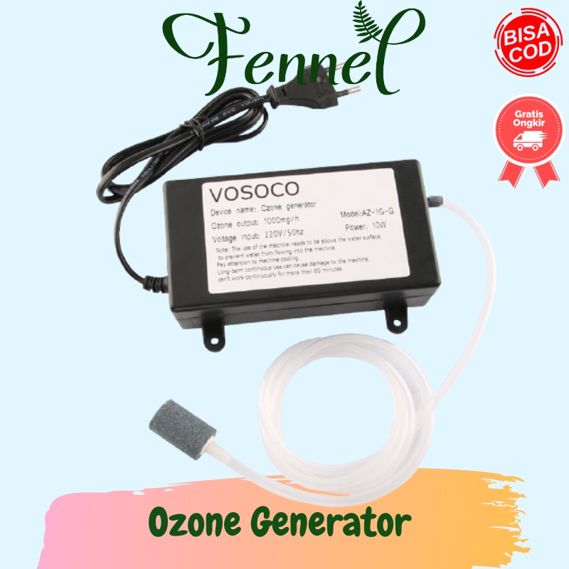 Jual Generator Ozon Air Water Purifier Sterilizer 1000mg AZ1GG Shopee Indonesia