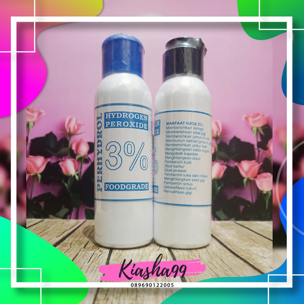 Jual H2O2 Hidrogen Perokside 3% Foodgrade +100ml | Shopee Indonesia