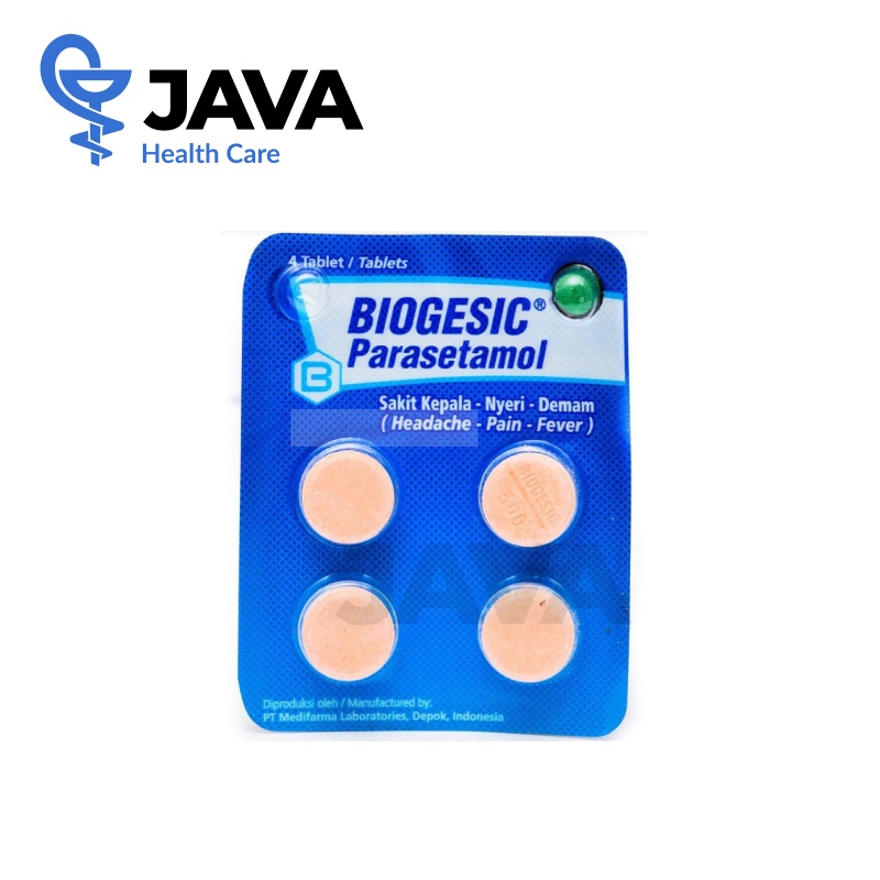 Jual Biogesic 500 Mg 4 Tablet | Shopee Indonesia
