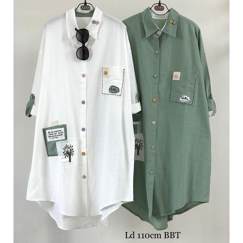 Jual Hello Tunik / Atasan Tunik Muslimah Terbaru 2022 Bahan Rami