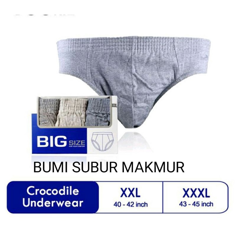 Jual Celana Dalam Pria Crocodile Tipe 240 XXL-XXXL Jumbo Big Size ...