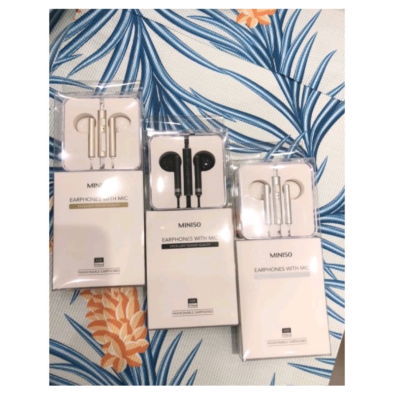 Jual INEAR EARPHONES MINISO WITH MIC Shopee Indonesia