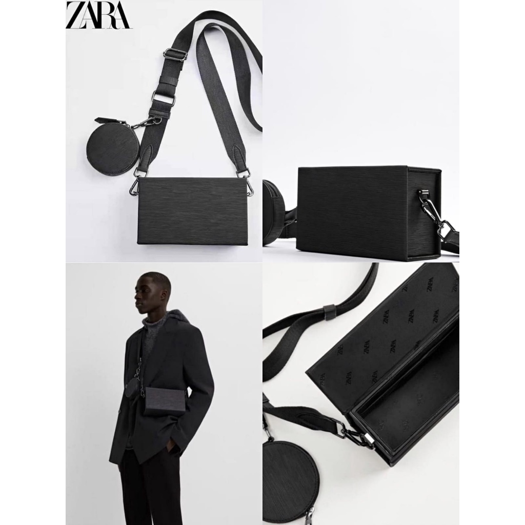 Jual [WBAG_IMPORT] TAS SELEMPANG Z4RA /SLING BAG MAN ZR RIGID MINI DUO ...