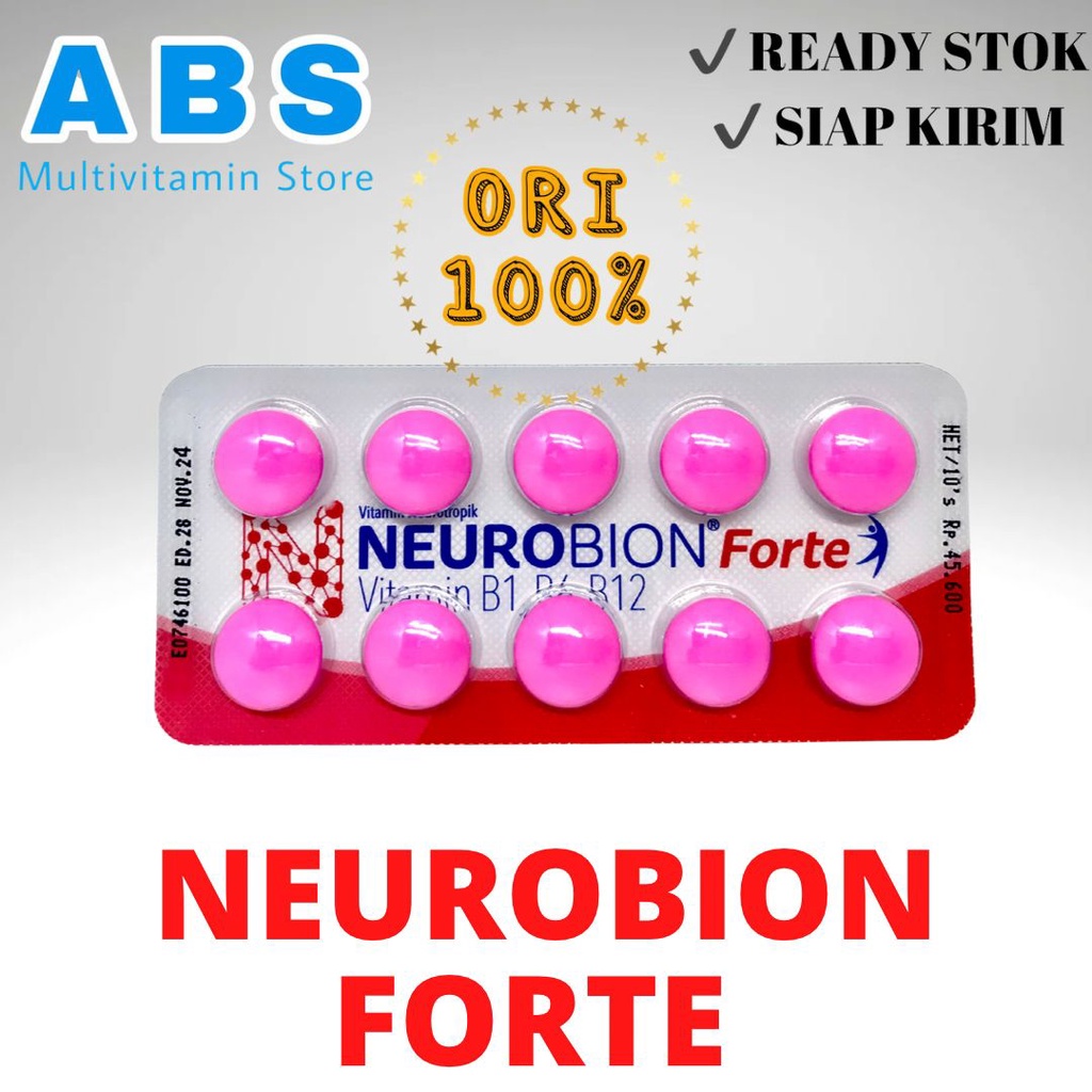 Jual Neurobion Strip Isi 10 Tablet Pink | Shopee Indonesia