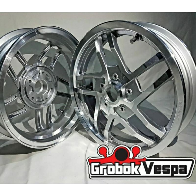 Jual Velg Vespa Ring Gscooter Naked Polished Piece Shopee Indonesia