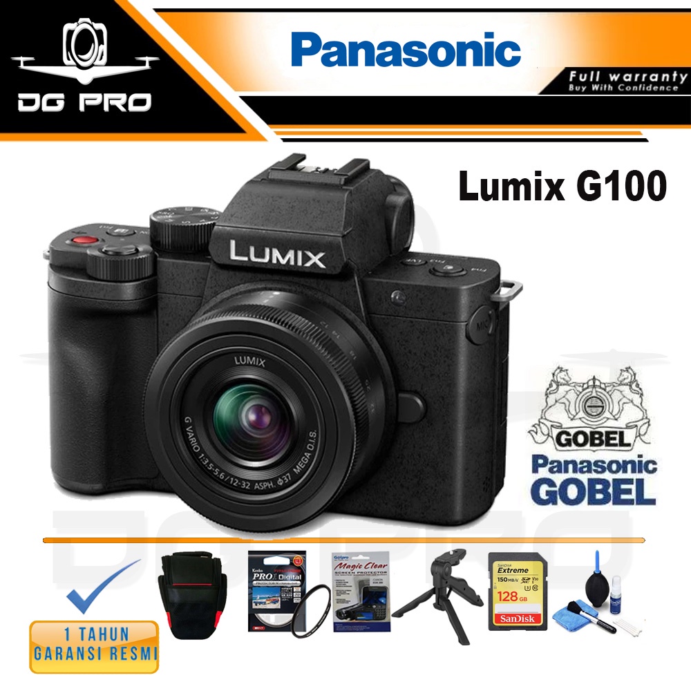 Jual Panasonic Lumix G100 Mirrorless Camera with 1232mm Lens Shopee