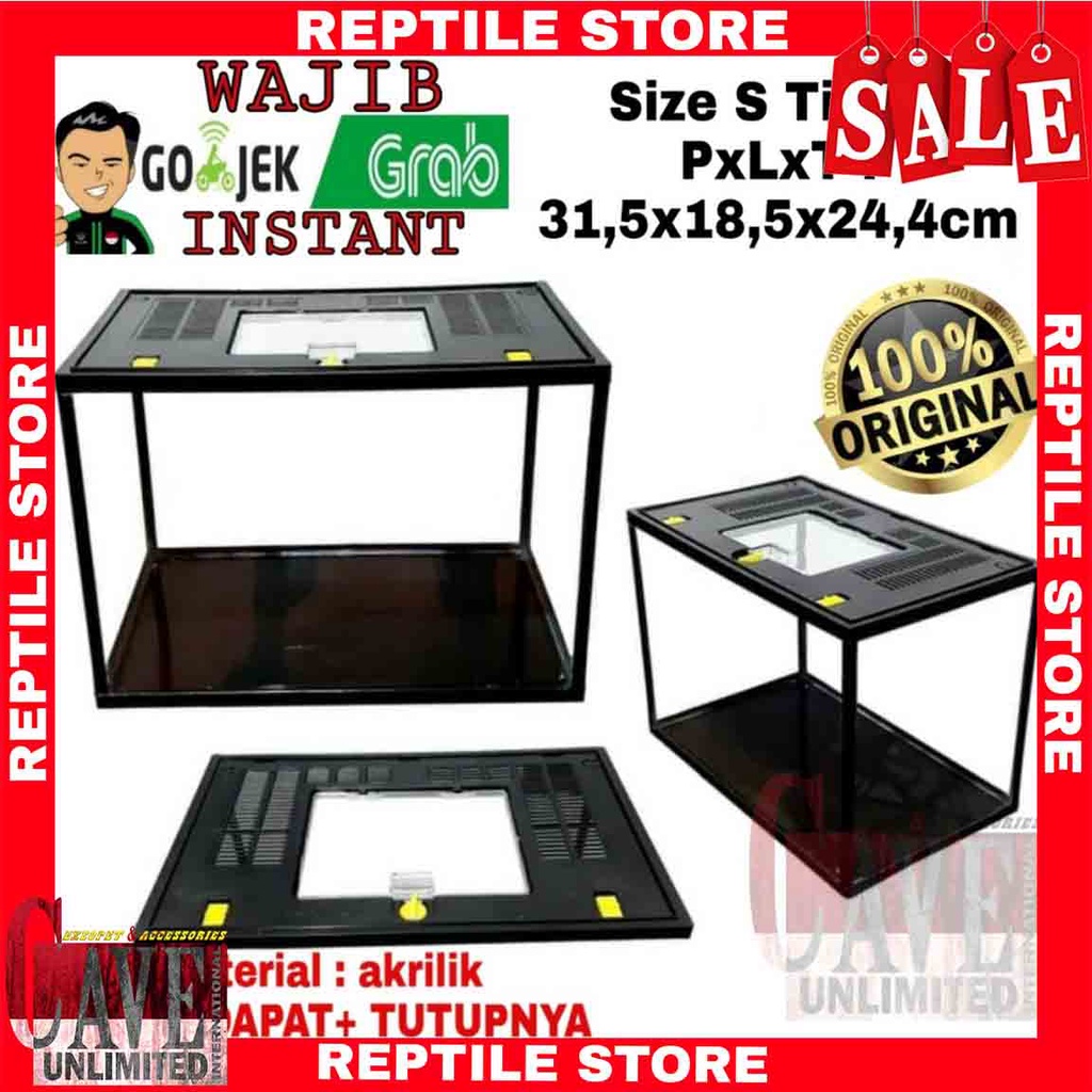 Jual KHUSUS INSTANT S TINGGI Terrarium gex nikita S tinggi kandang