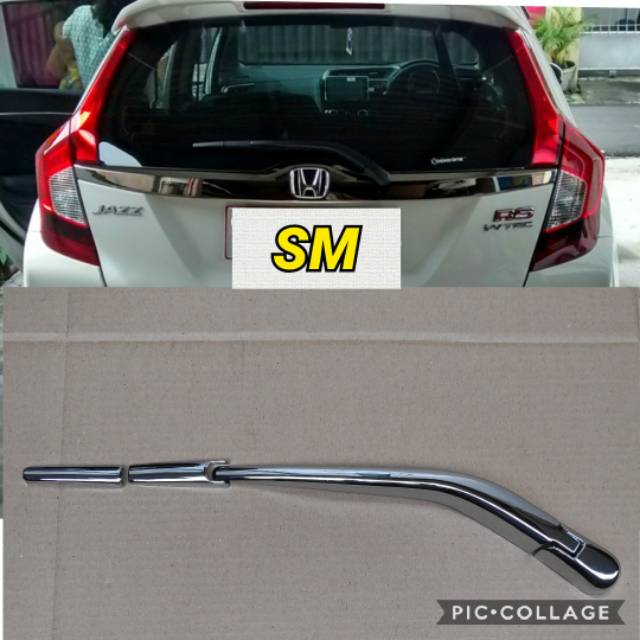 Jual cover wiper belakang chrome honda jazz GK5 20142019 garnish wiper