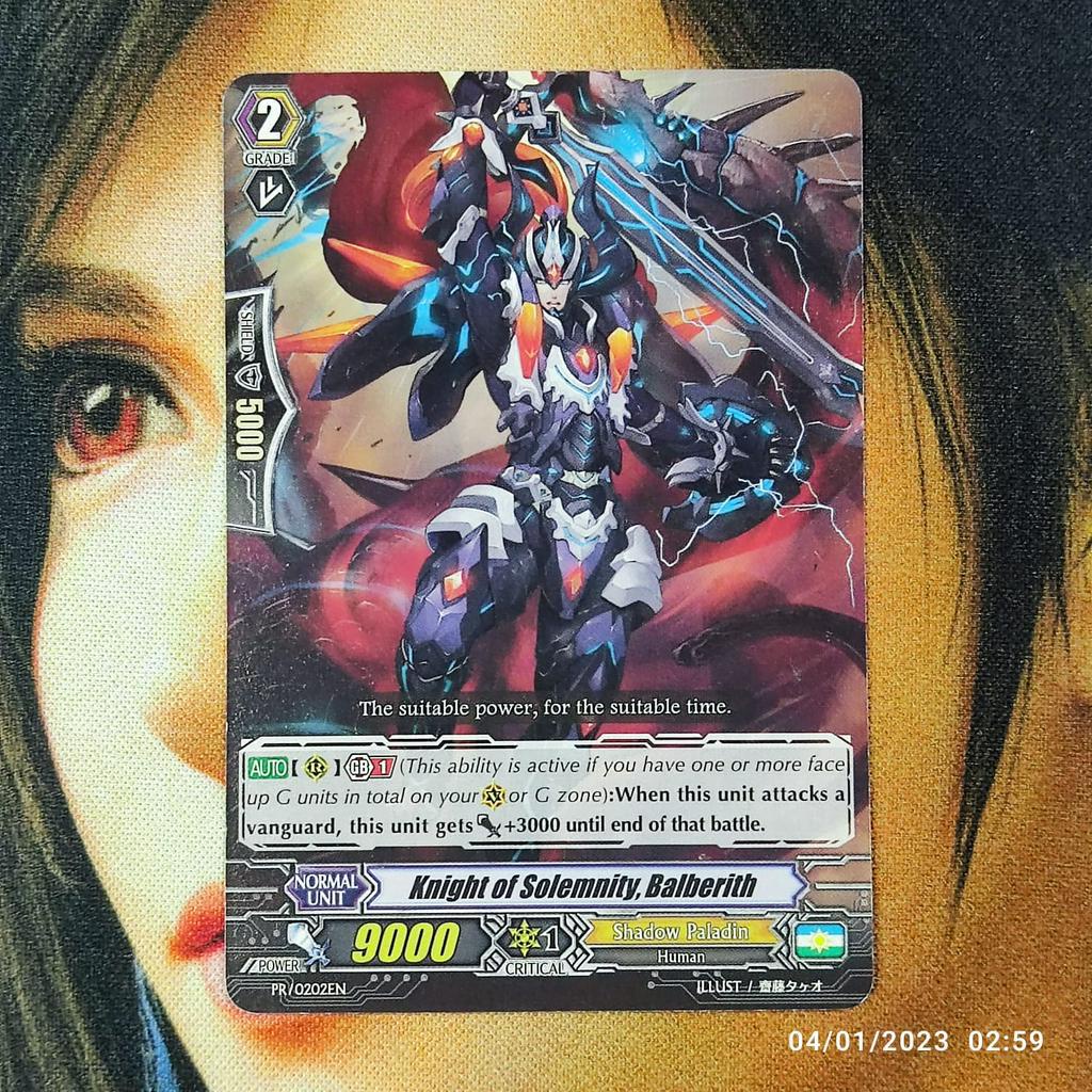 Jual vanguard knight of solemnity balberith PR C original | Shopee ...