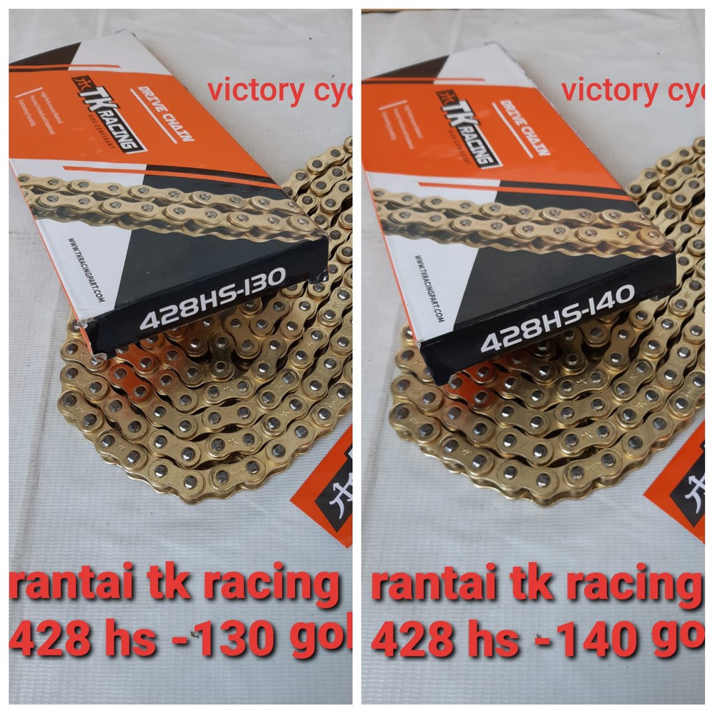 Jual RANTAI TK RACING 428HS X120/130 DAN -140 GOLD ORIGINAL PART TK ...