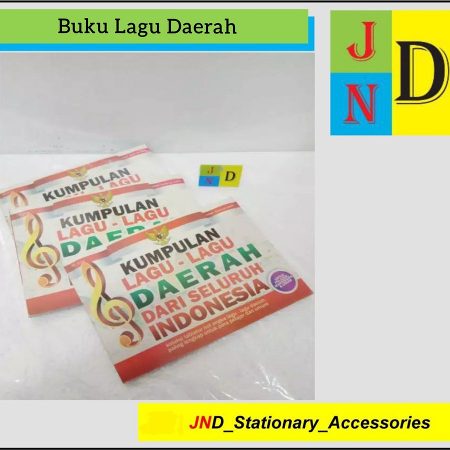 Jual Buku Kumpulan Lagu - Lagu Daerah Dari Seluruh Indonesia | Shopee