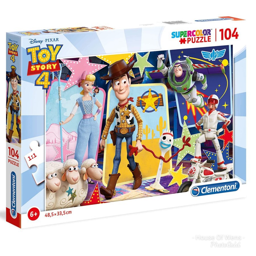 Jual CLEMENTONI DISNEY TOY STORY 4 SUPER COLOUR PUZZLE 104PCS MADE IN ...