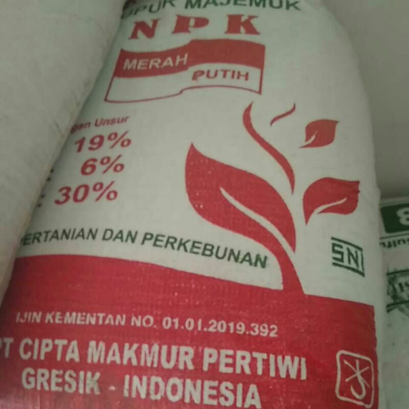Jual NPK Merah Putih 19:6:30 Pupuk majemuk @50kg | Shopee Indonesia