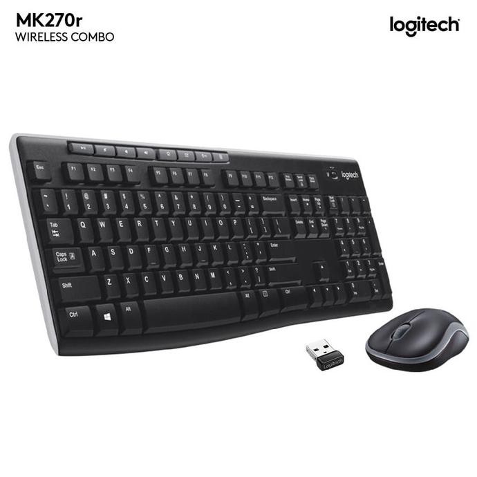Jual LOGITECH WIRELESS COMBO KEYBOARD + MOUSE MK 270 / MK270 | Shopee ...