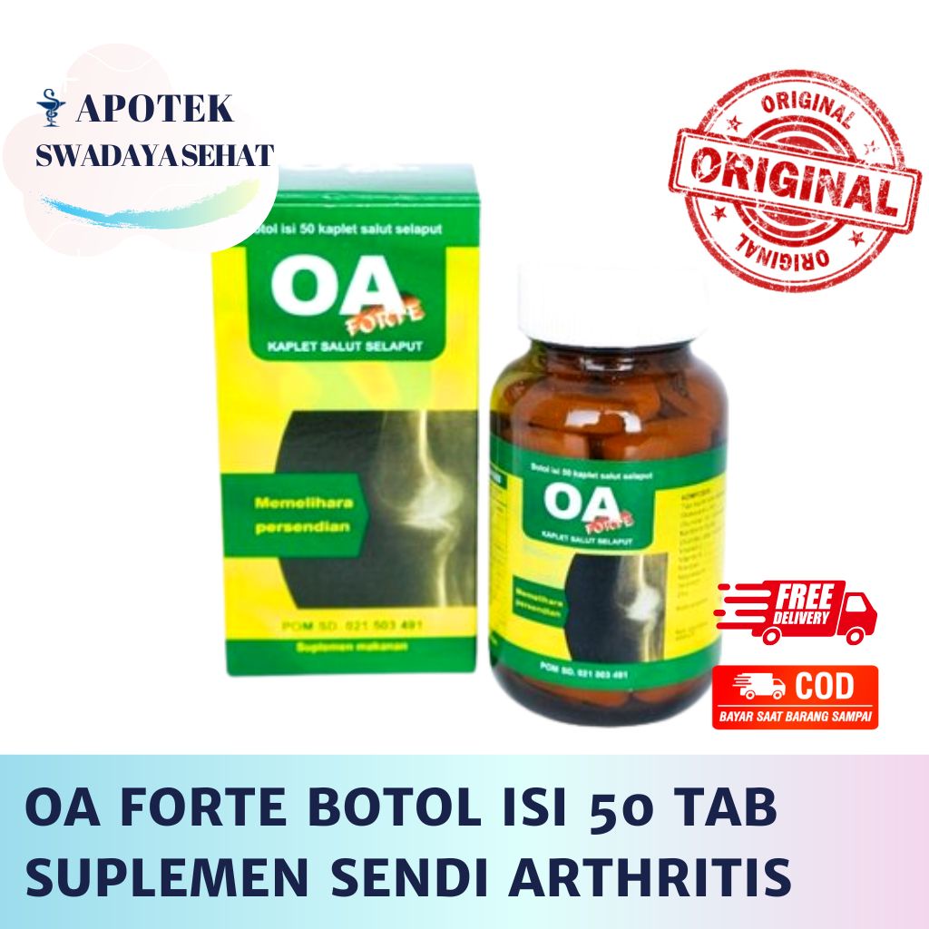 Jual OA FORTE Botol Isi 50 Kapsul Suplemen Kesehatan Sendi Glucosamin