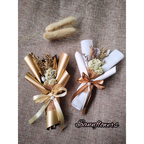 Jual Bouquet Rustic Mini Sannflowers | Shopee Indonesia