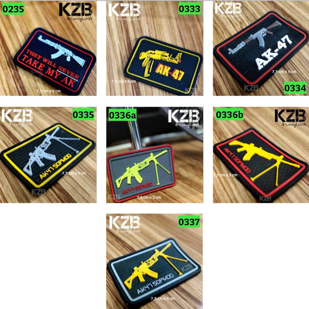 Jual Pacth Rubber Velcro M4 Operator / AK47 / THEY WILL NEVER TAKE MY ...