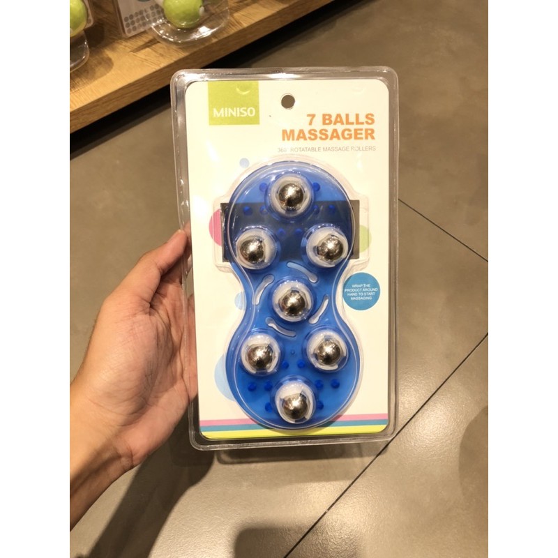 Jual ALAT PIJAT MINISO 360 ROTATABLE MASSAGE ROLLERS 7BALSS Shopee