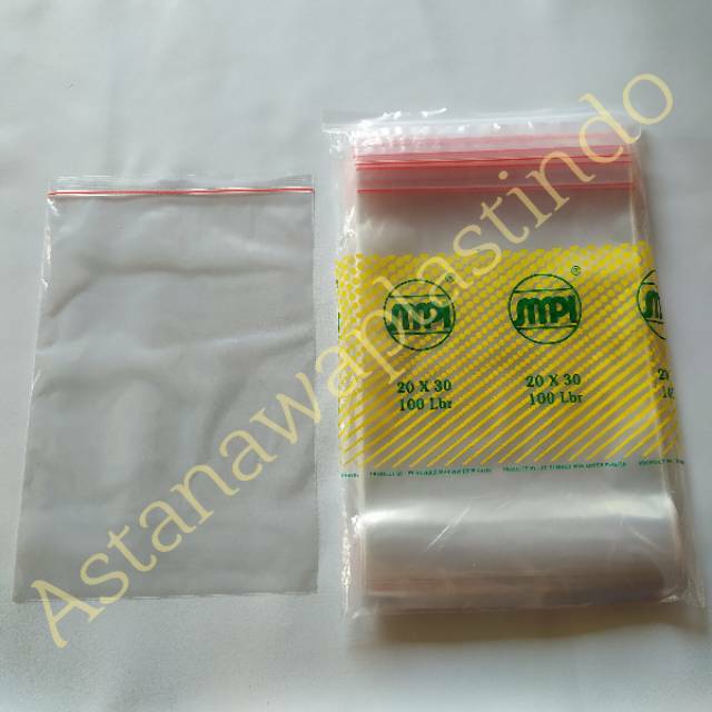 Jual Smpi Plastik Klip 20x30 100 Pcs 20 X 30 Cm Ziplock 30x20 Zipper Bag Clip Polos Murah 