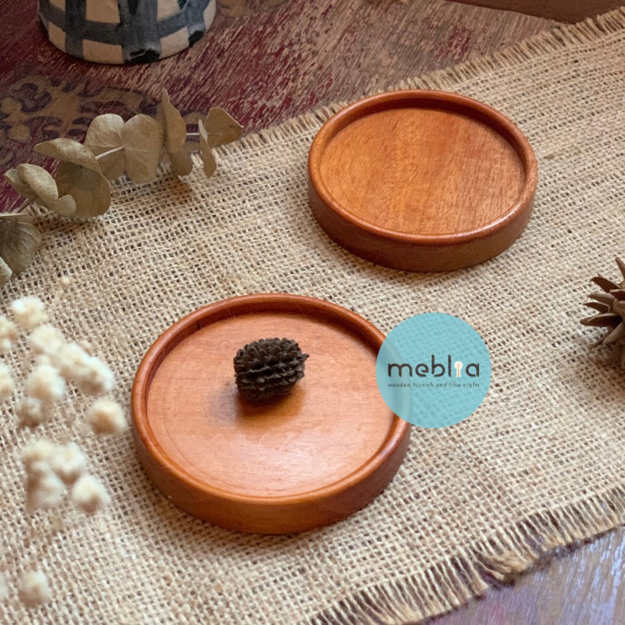 Jual Beli Satuan Wooden Round Coaster Tatakan Gelas Bulat Tatakan Kopi Shopee Indonesia 4338